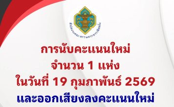 กกต.ชวนใช้สิทธิ์ออกเสียงลงคะแนนใหม่ 3หน่วยเลือกตั้งในวันอาทิตย์ที่ 22 ก.พ.นี้